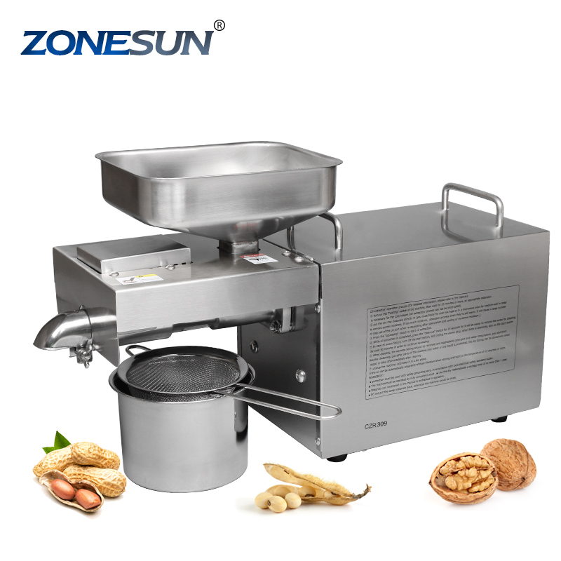 ZONESUN OB-200 пресс холодного отжима масла машина домашний сои кокосовое масло пресс