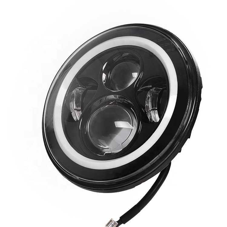 7 дюймов круглые светодиодные фары для джипа Wrangler JK JL TJ Hummer H2 Land Rover Defender drl светодиодные фары для мотоцикла Harley Davidson