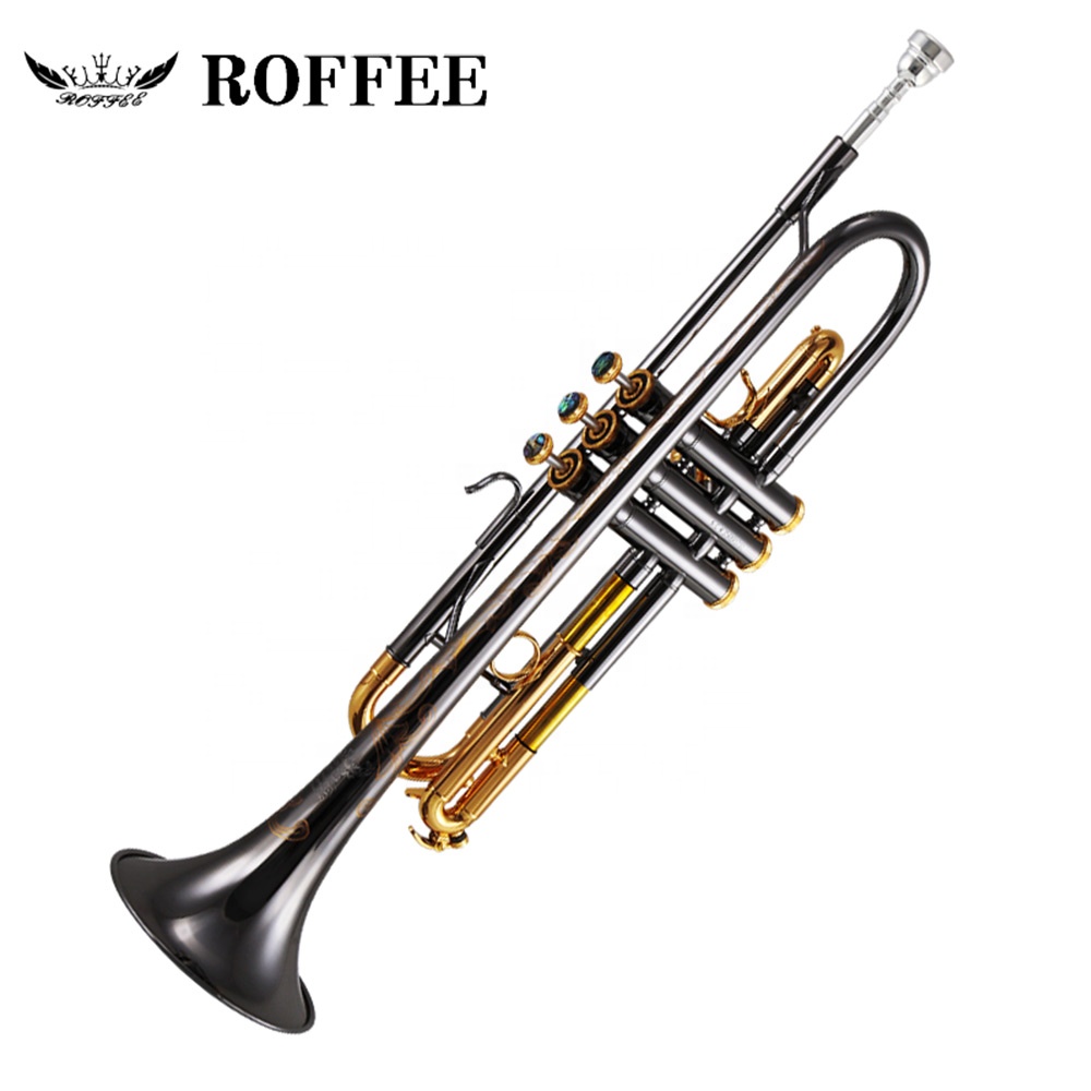 ROFFEE M19 оригинальный импортный профессиональный уровень производительности красная бронза корпус никелированный Bb тон труба