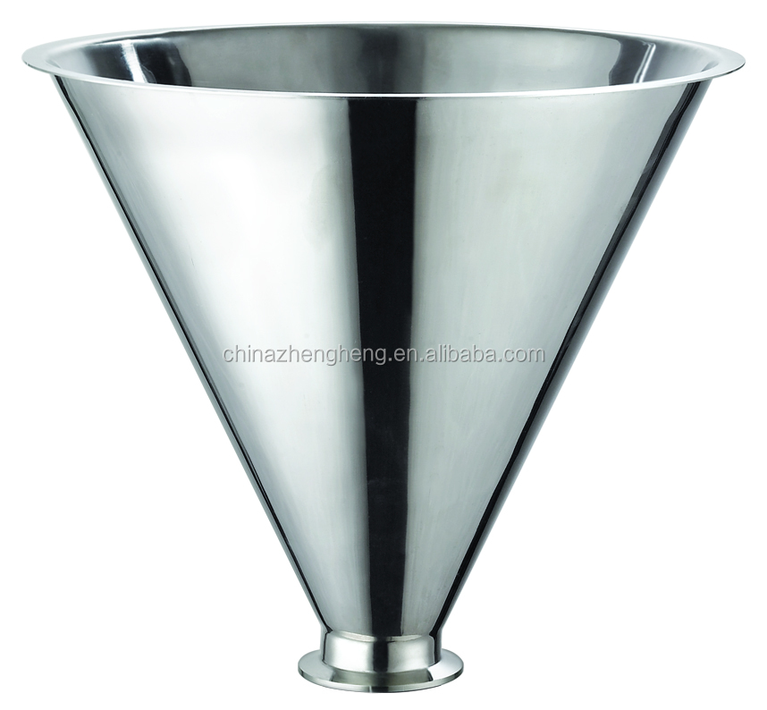 Stainless steel hopper for filling machine