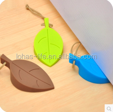 Cute Leave silicone child door stopper
