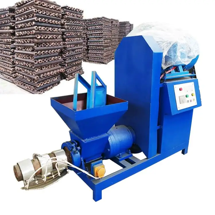 Manufacturing Fire Wood Agro Waste Briquette Making Machine Small Rice Husk Briquette Machine For Rice Husk