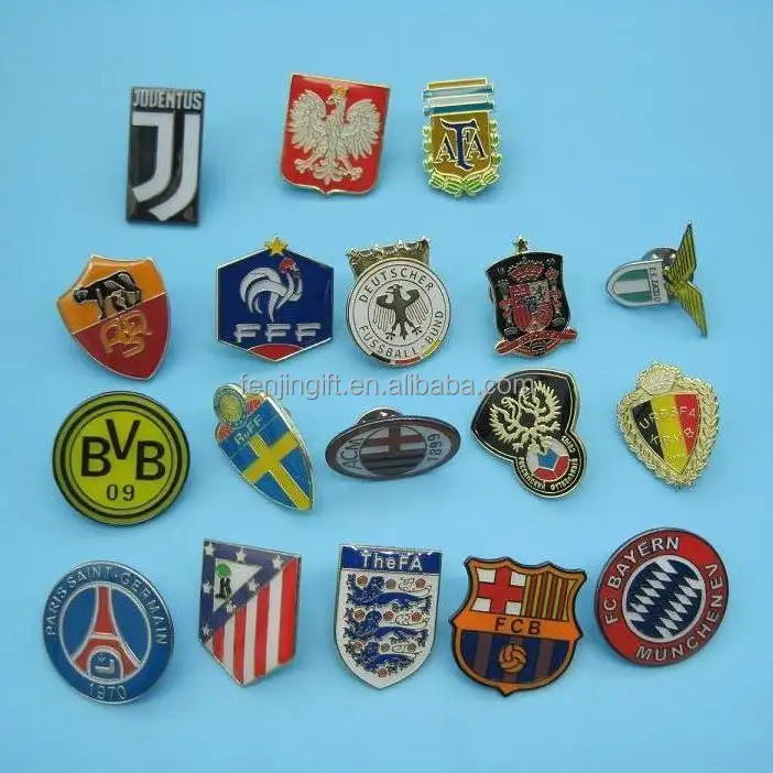 Custom make metal football club pin badge