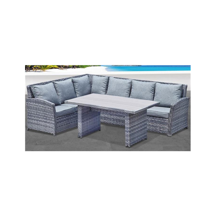 7 Seater Outdoor garden PE Rattan Sofa Patio Wicker Sofa Furniture Set With Cushion