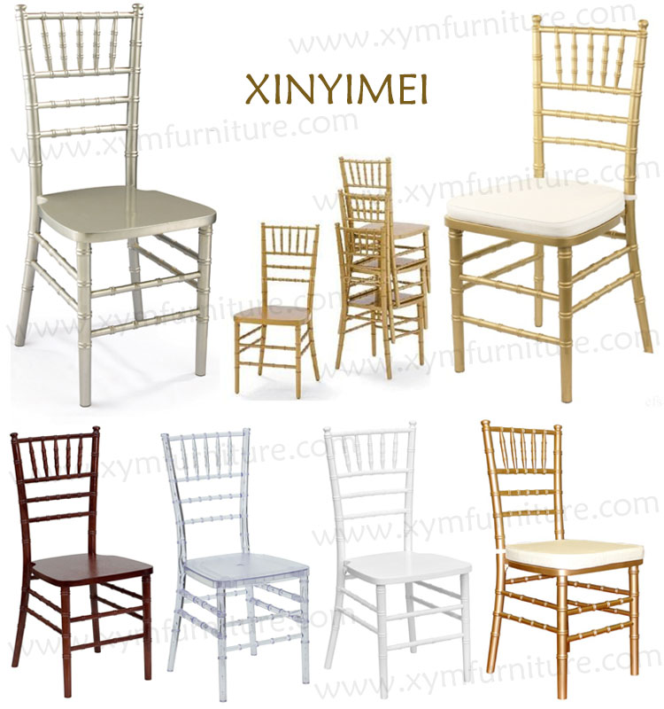 Новый дизайн уличный деревянный свадебный стул тиффани