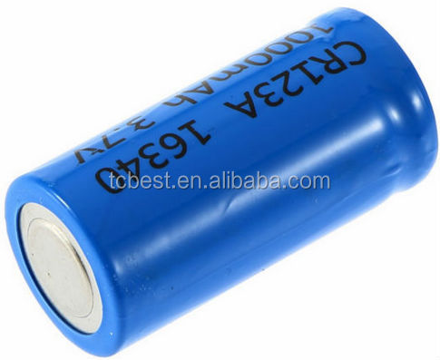 Аккумуляторная 1000mAh 3,7 V Li-Ion 16340 батареи CR123A литий-ионный аккумулятор для светодиодного фонарика для 16340 CR123A батарея