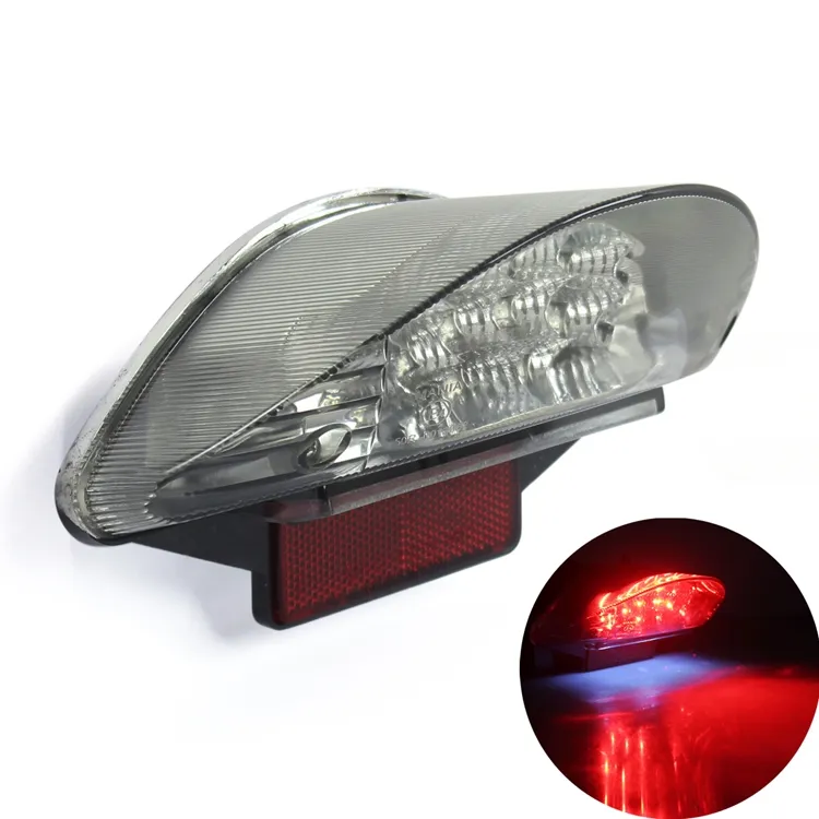 Led License Plate Light Pazoma Red LED Tail Light With License Plate Light For BMW F650 F800 R1200