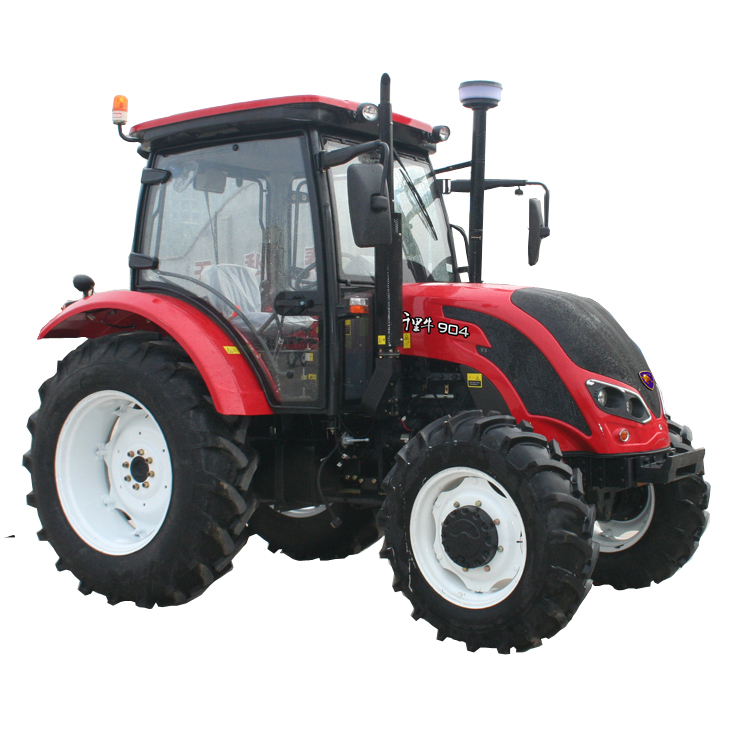 Высококачественный китайский сельскохозяйственный 4 WD 90 hp роскошный кабинный трактор