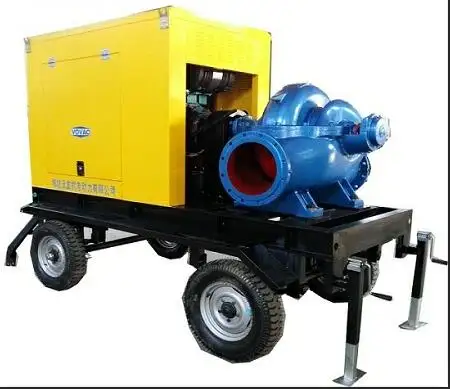 Mobile Diesel Water Pump With Trailer From 3 inch To 32 inch