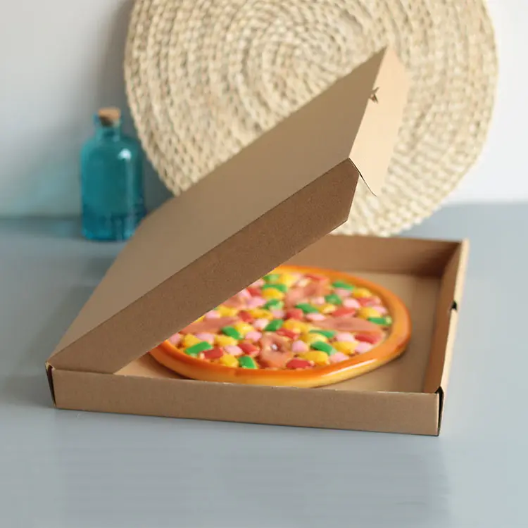 Отнять коричневой бумаги пользовательские коробки для пиццы