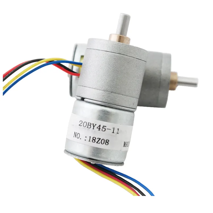 SM20-020L 5v dc geared stepper motor 20mm Micro Geared Stepper Mot 2 phase 4 wire micro geared stepper motor with Gearbox