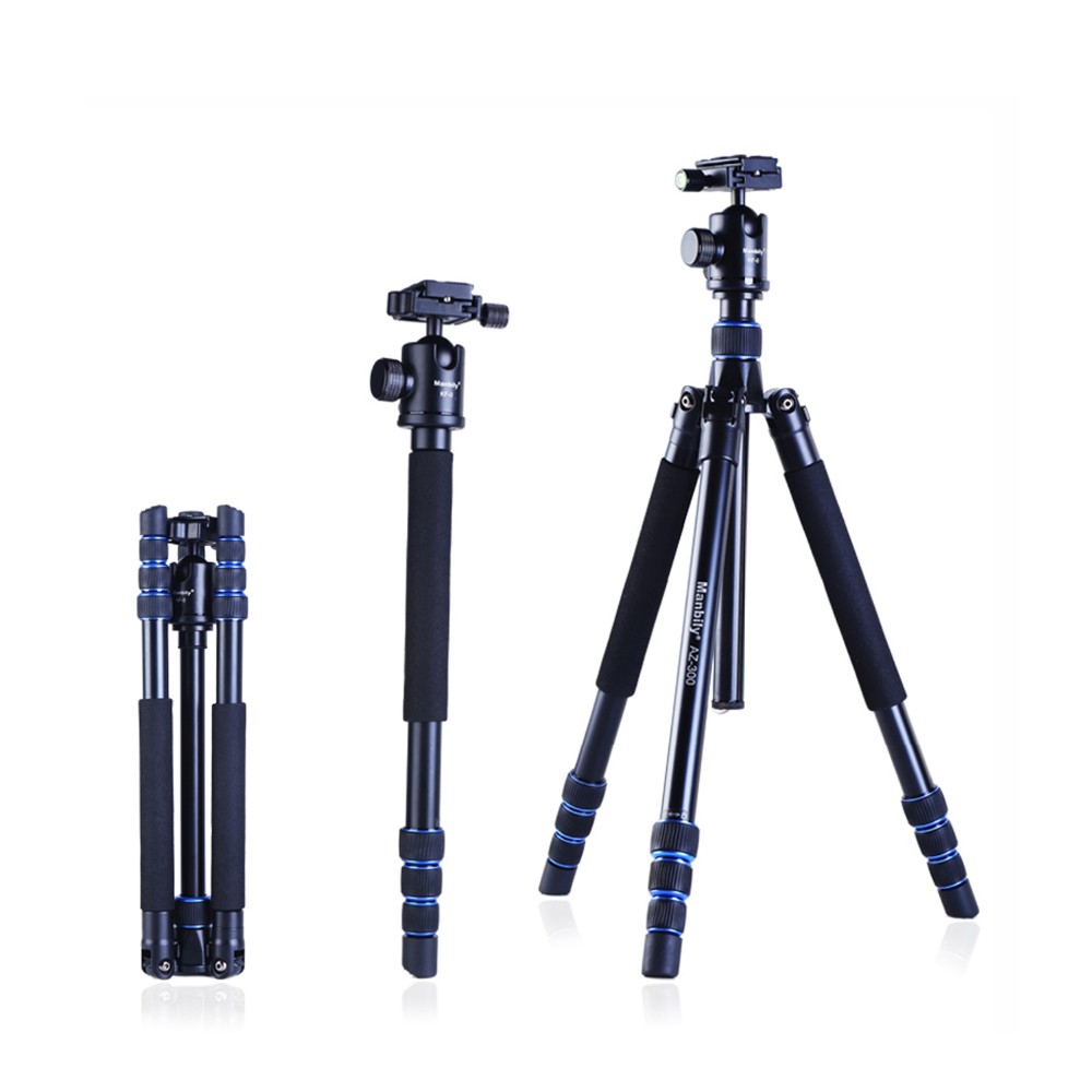 AZ-300 Professional Adjustable Tripods with Ball Head Aluminum Tripod Digital Video Camera Tripod Stand