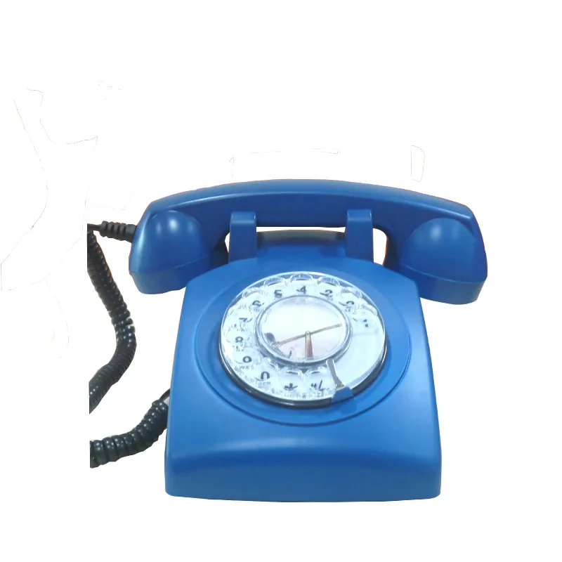 Old style fashioned rotary corded dial phone