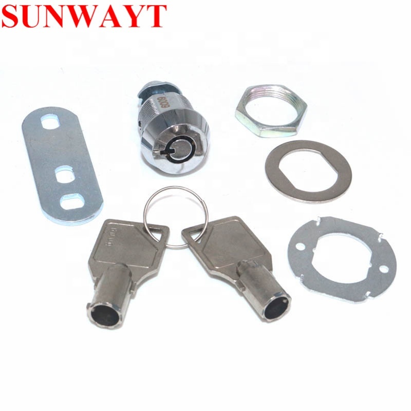 17mm High-Security Game-Lock with Coin Payment Function, Boxing Style Tubular Cam Lock with Iron Keys