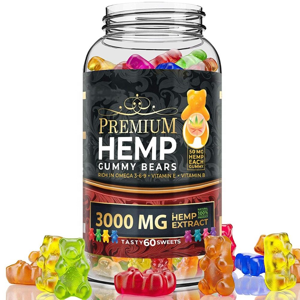 Горячий полный спектр конопли экстракт КБР Gummy медведь-безопасный и органический