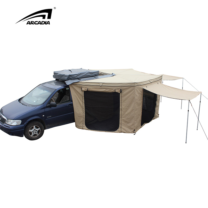 Палатка с тентом на крышу автомобиля 4WD