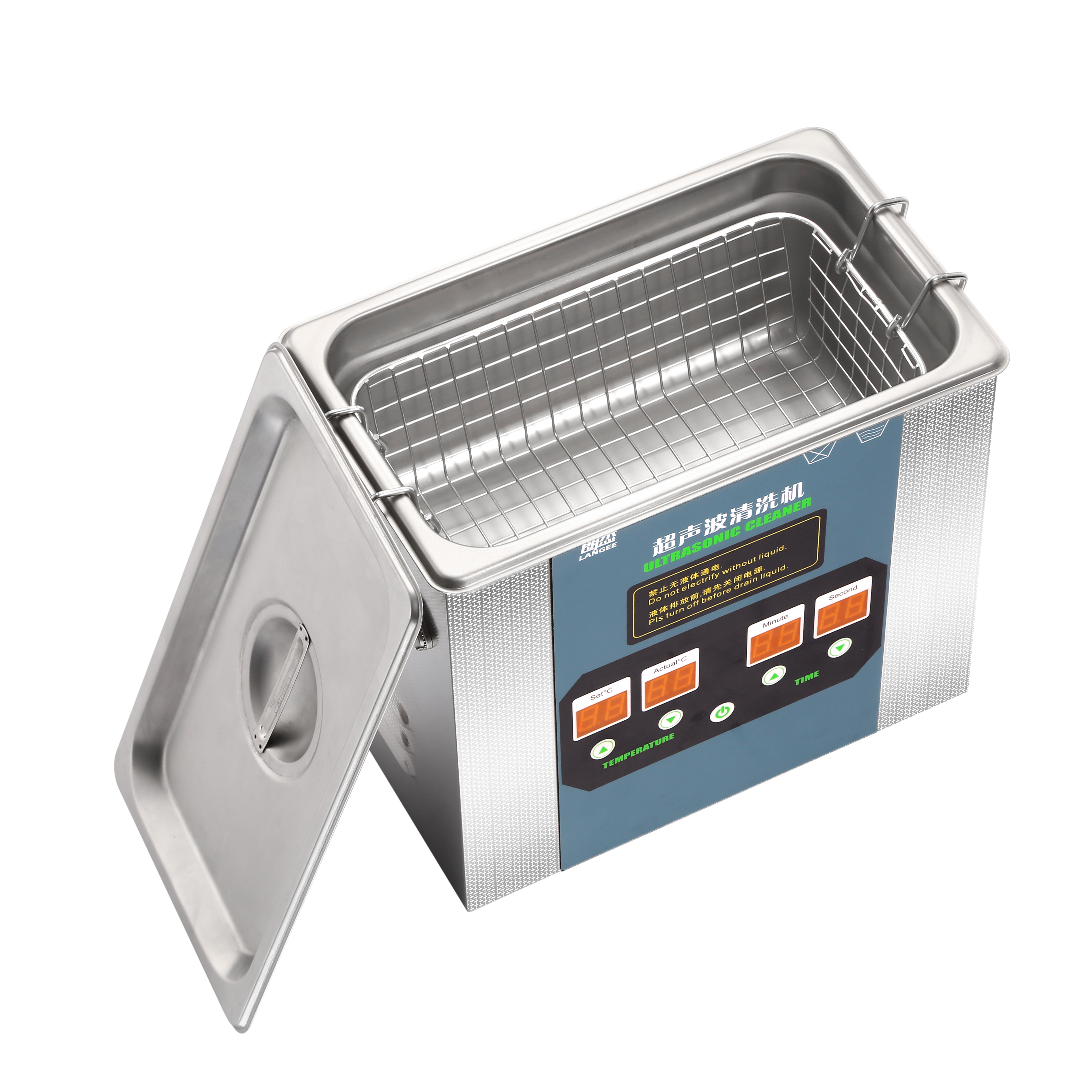 High-frequency desktop 80 khz ultrasonic cleaner for jewelry/dental/glass