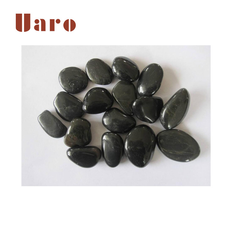 High quality glazed natural stone pebbles mosaic tile
