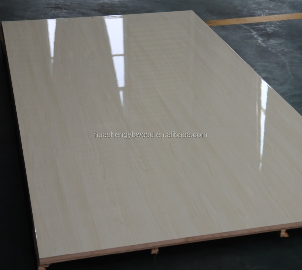 1220*2800 мм 18 мм Глянцевая UV MDF для кухонного шкафа