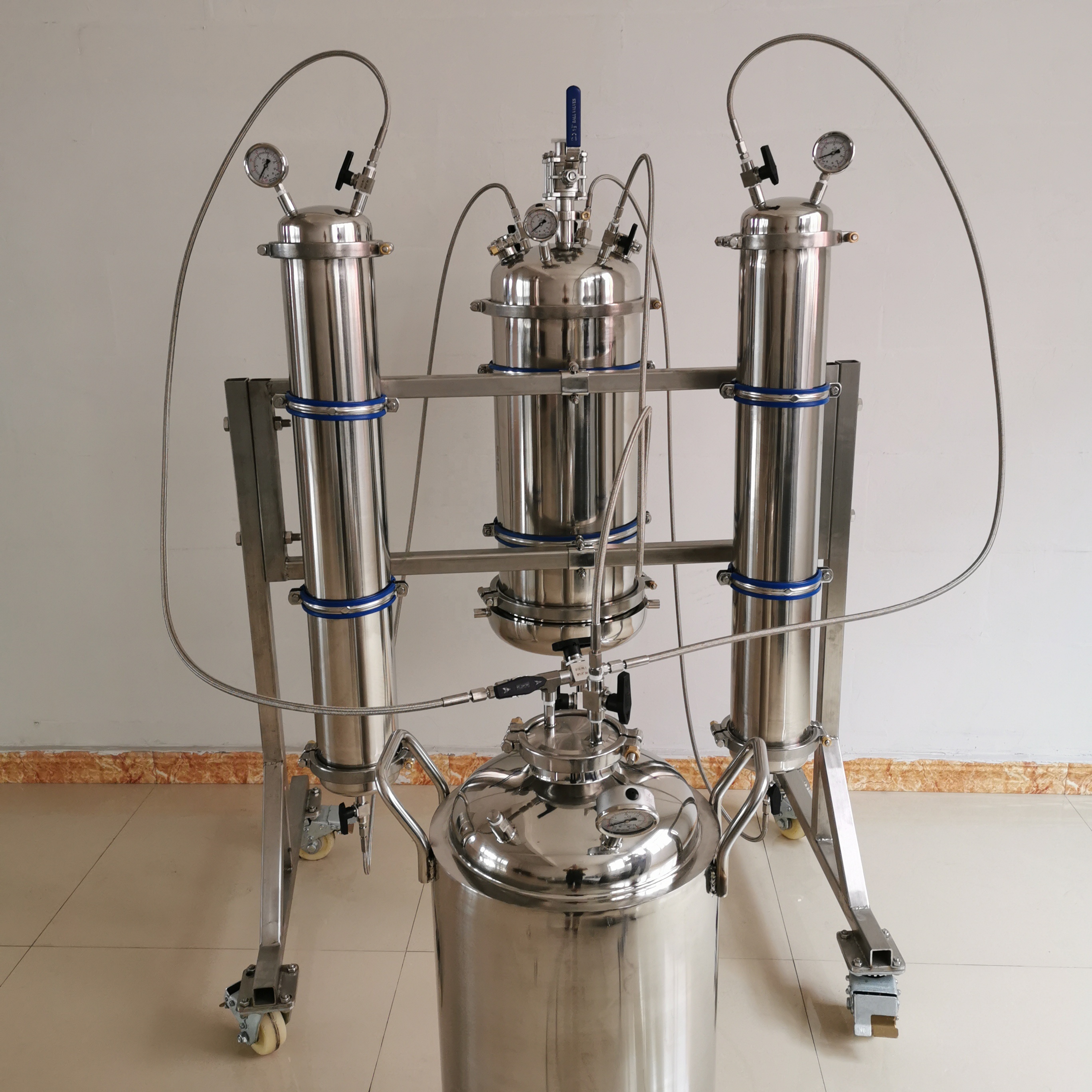 Лидер продаж, экстракторы CO2 объемом 20 фунтов со стойкой для Экстрактора и шлангом высокого давления