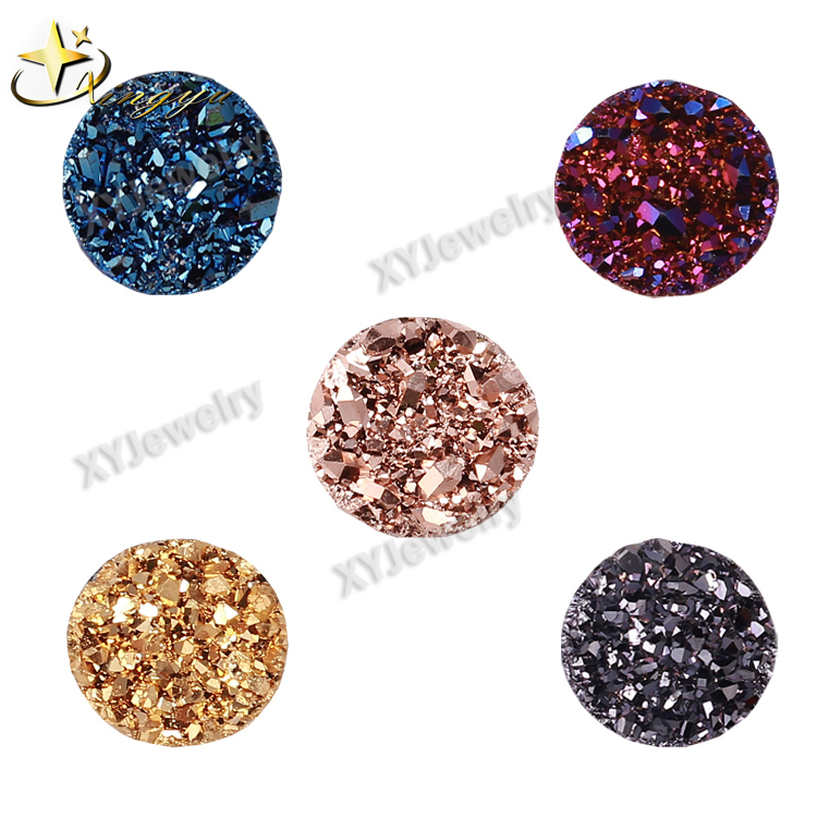 Agate Druzy Beads Mixed color Round Druzy For Jewelry