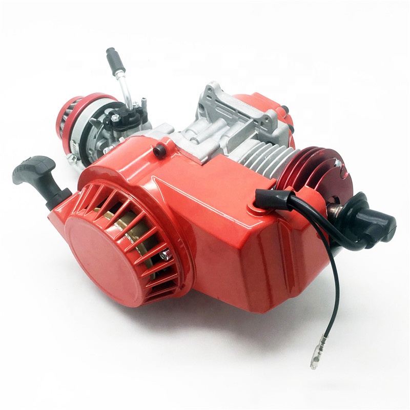 Высокая performanec мини Moto 49cc гоночный 2-х тактный двигатель красный
