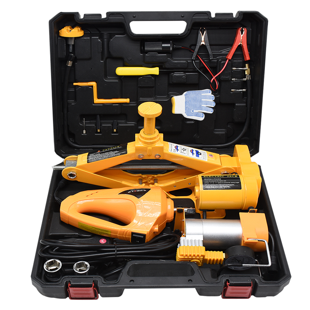 2020 Top selling set lifting motorized car 2T 42cm 3 in 1 electric scissor jack suit