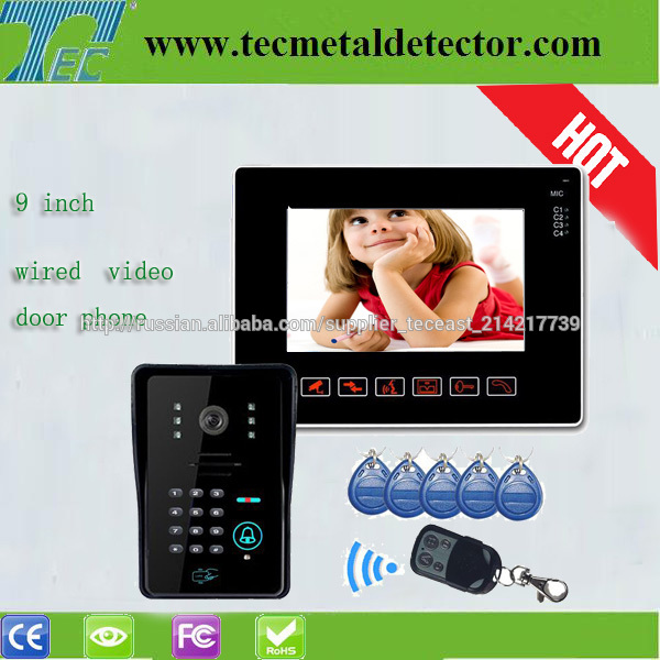 9 '' TFT цветной ЖК-дисплей проводной Handfree видео домофон TEC901VJIDS11