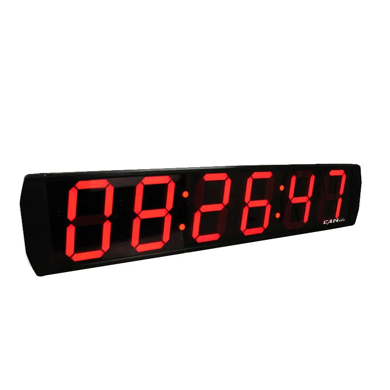 Factory price home decor large led digital clock wall mounted