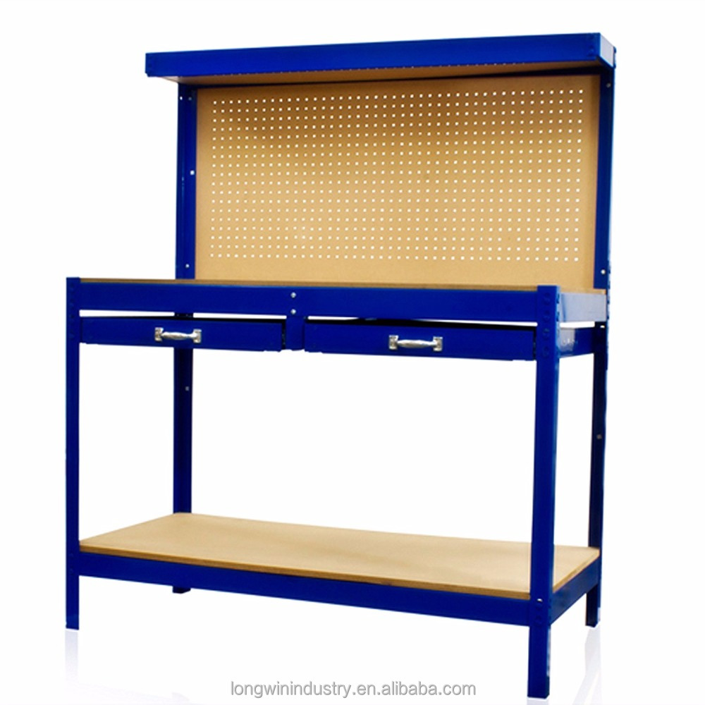 Складной металлический верстак 120x60x160 см с инструментальной панелью