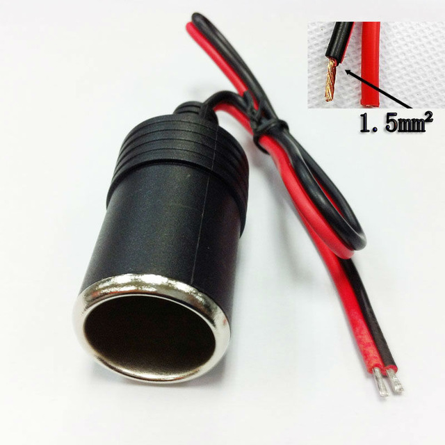 12v 18A Max.360W женский автомобильного прикуривателя Зарядное устройство Кабель муфтовый стыковочный переводник разъем адаптера