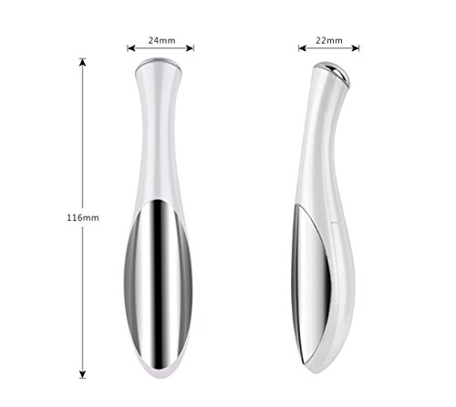 Sonic Vibrating Eye Massager Wand Ionic Nutrition Booster Anti Aging Skin Care Tool
