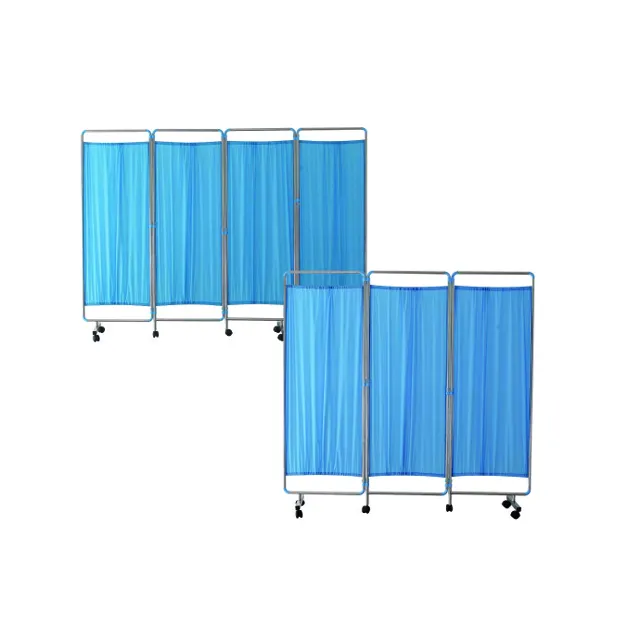 Hospital furniture 4-folding hospital ward bed screen medical screens