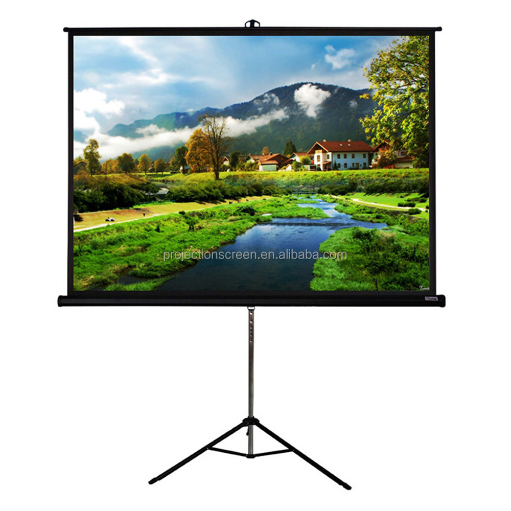 100 Дюймовый Матовый белый напольный кронштейн HD, складная подставка, штатив, экран проектора для дома и школы