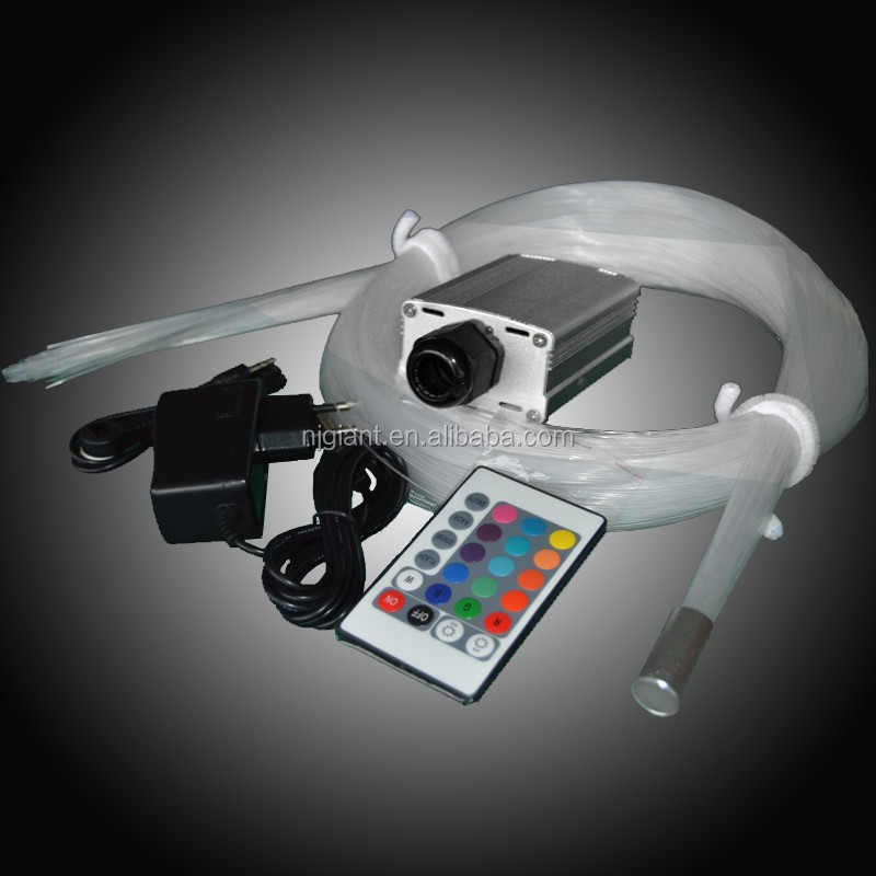 45W Fibre Optic Star Ceiling Light Kit LED RGBW Engine Driver with 24key RF Remote Control Luminous Body