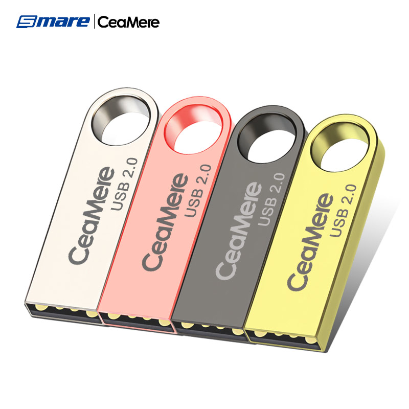 Ceamere, оптовая продажа, оригинальный USB 128, высокоскоростной металлический USB-накопитель 16 ГБ, 32 ГБ, 64 ГБ, ГБ, флеш-накопитель, металлические USB-накопители