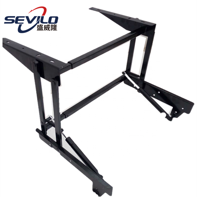 Multifunctional furniture hardware soft close lift top coffee folding table spring hinge
