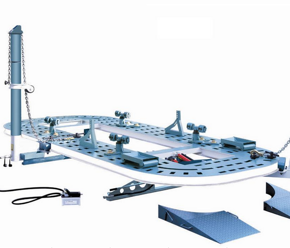CE colision repair equipment with TWO square tower and Rack length 5500mm and factory directly