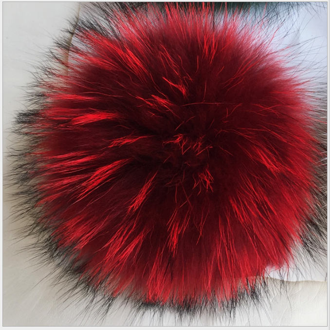 Оптовая продажа Мех животных Pom Poms наивысшего качества енота мяч для шапки
