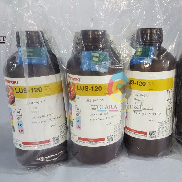 Оригинальные LUS-120 УФ изгибаемые чернила для mimaki UJV55-320/ UJV500-160/ UJF-3042MkII/ UJF-6042MkII /UJF-7151 plus1000ml
