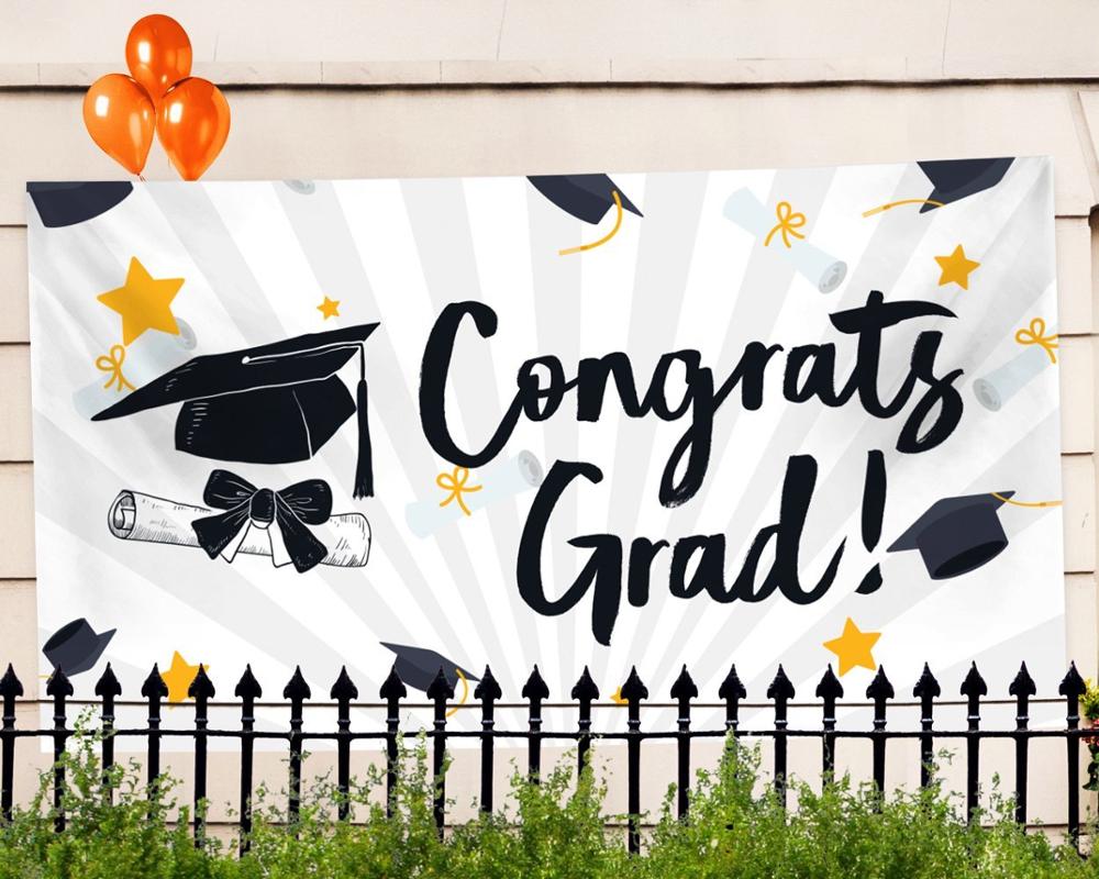 Extra Large 71" x 40 Graduation Party Banner 2019 Congrats Grad Decorations Graduate Design