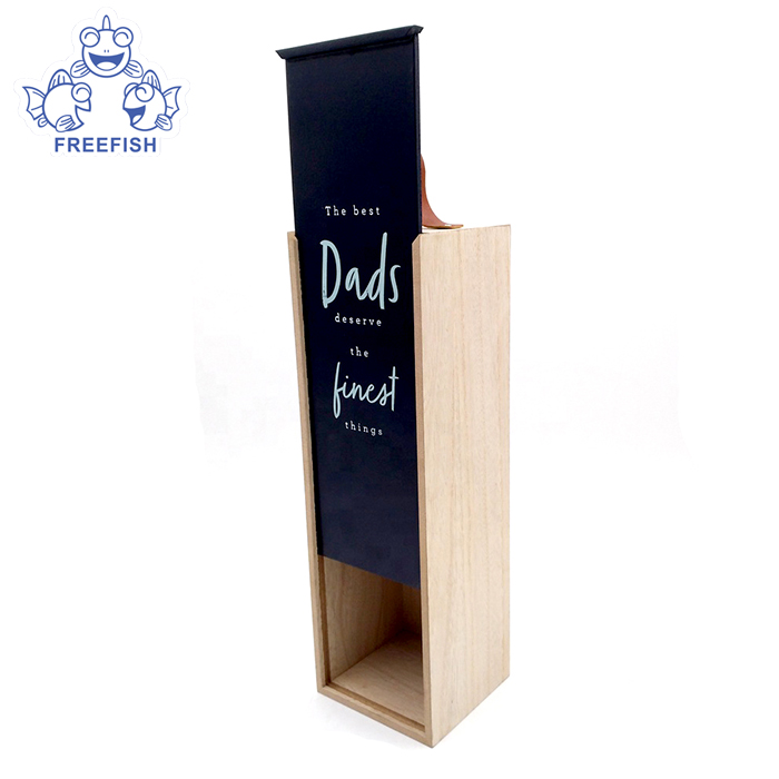 Hand Crafted High Quality Wooden Wine Box wood, Wine Bottle Travel Storage Box Wooden Storage Box with Slide Top