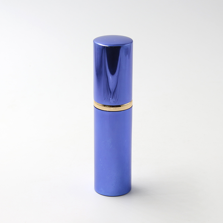 10ml glossy blue travel perfume refillable atomizer spray glass bottle perfume atomizer for men and women