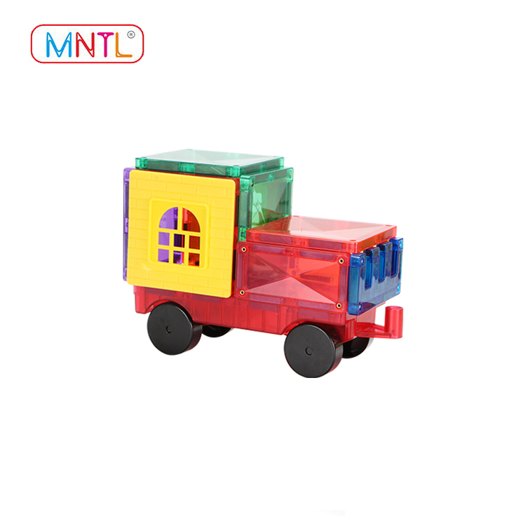 MNTL Монтессори diy 128 шт. магнитные строительные плитки игрушки для детей старше 3 лет CPSC, CE, EN71, ASTM