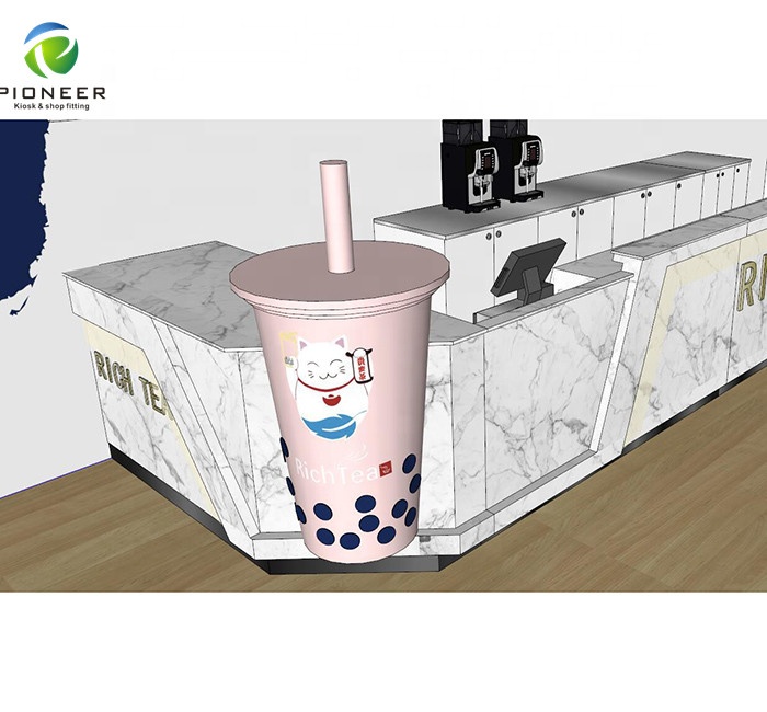 Канада заваренный Bubble Tea/киоск молочный чай Витрина-стойка мебель