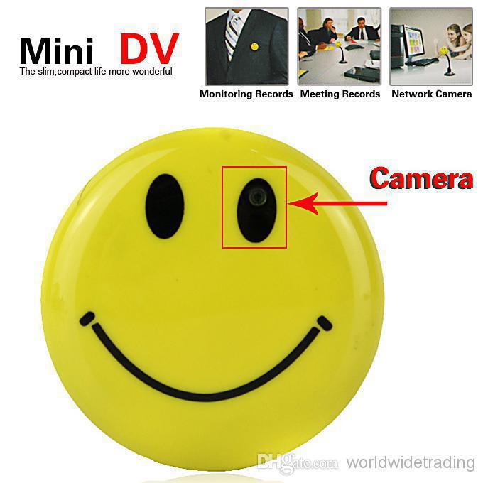 Мини Smiley Smile Face брошь, скрытая Пинхол-камера, видеокамера, видеорегистратор, видеорегистратор, Cctv, автомобильный беспроводной