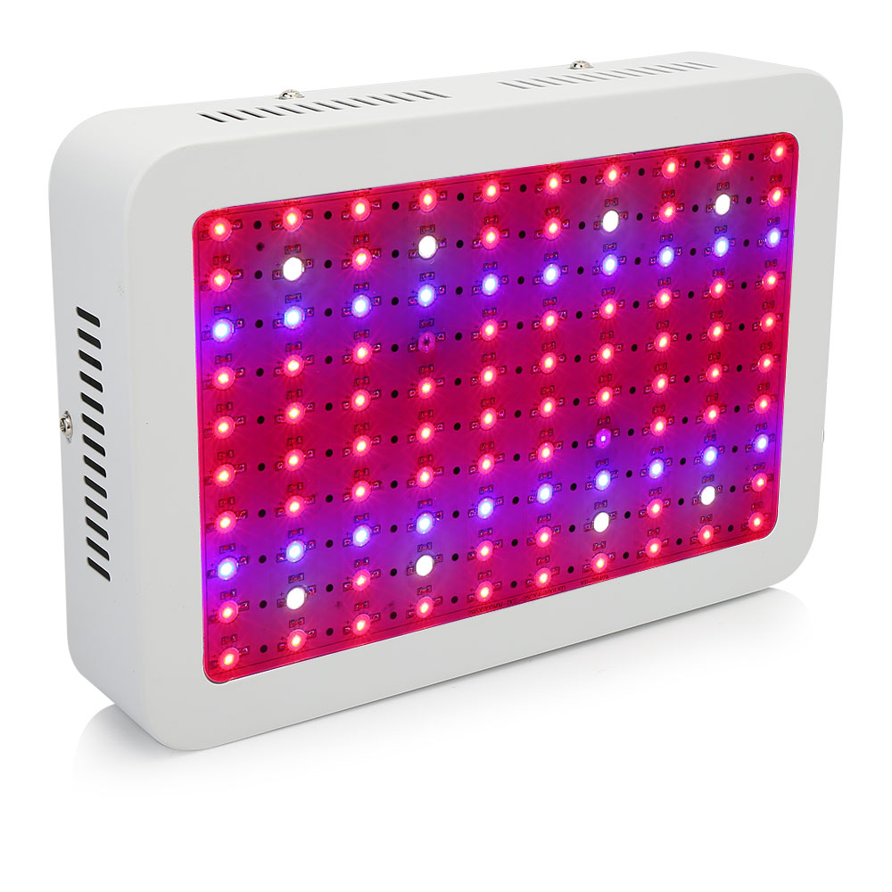 С двумя ЧИПАМИ 100LED полный спектр УФ ИК LED Grow Light 1000W для роста растений, последовательного соединения завода светать