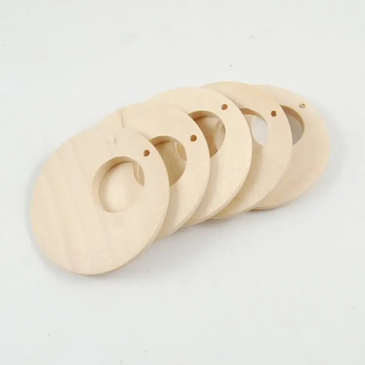 DIY Lead-Free 30-50mm Natural Wooden geometry Earring jewelry accessories