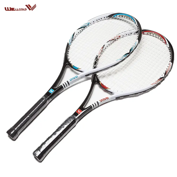 Hot selling aluminium alloy head tennis racket professional from manufacturer