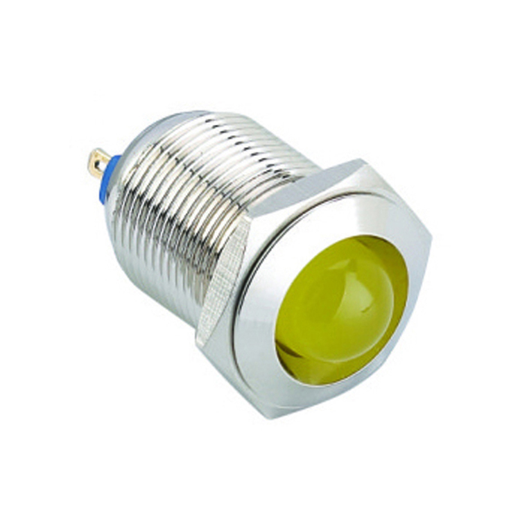 W01 16mm Domed Head Indicator Light Metal Signal Lamp Dot Led Pilot Lamp